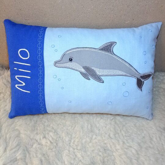 Stickdatei - Delfin Kissen ITH