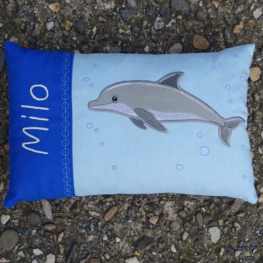 Stickdatei - Delfin Kissen ITH