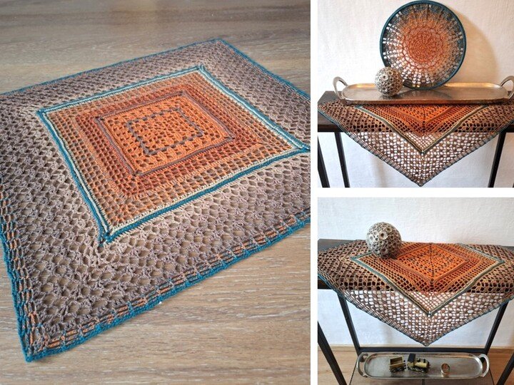 Häkelanleitung Mitteldecke "Sienna"