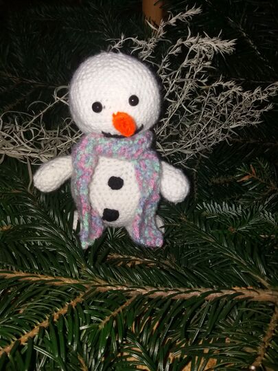 Schneemann Snow Häkelanleitung