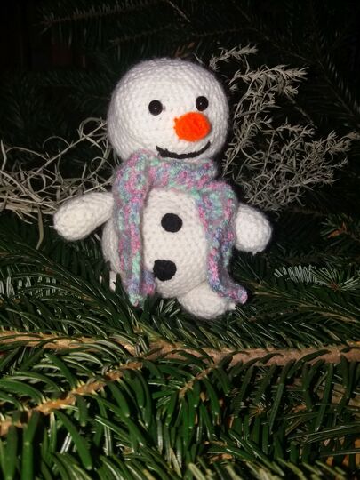 Schneemann Snow Häkelanleitung