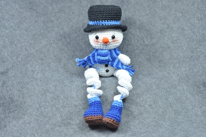 Crochet Pattern – Snowman Wind Spinner with 3 Different Hats