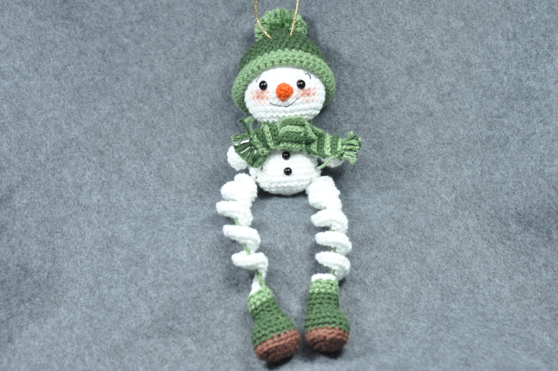 Crochet Pattern – Snowman Wind Spinner with 3 Different Hats