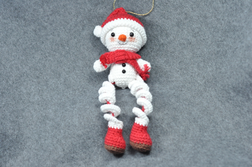Crochet Pattern – Snowman Wind Spinner with 3 Different Hats