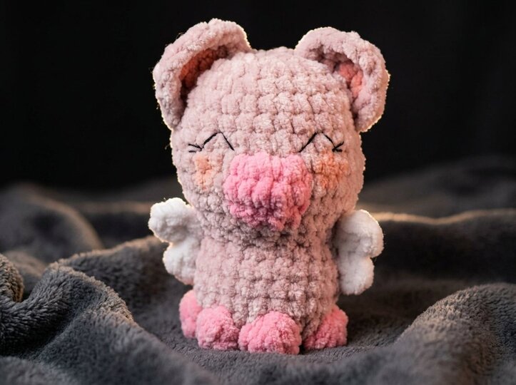 Crochet Pattern Lucky Piggy with Wings – Amigurumi