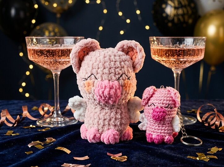 Crochet Pattern Lucky Piggy with Wings – Amigurumi