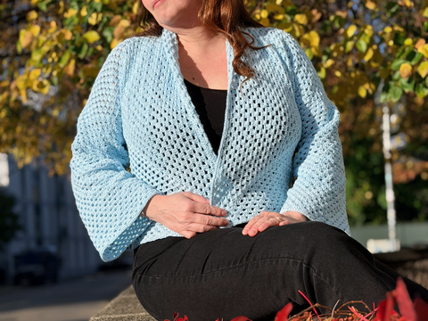 Häkelanleitung Hexagon-Cardigan "Clara"