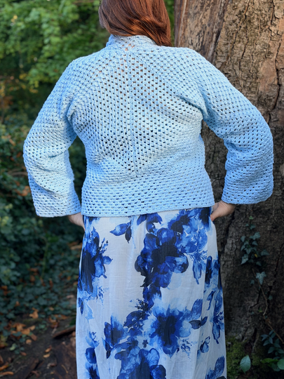 Häkelanleitung Hexagon-Cardigan "Clara"