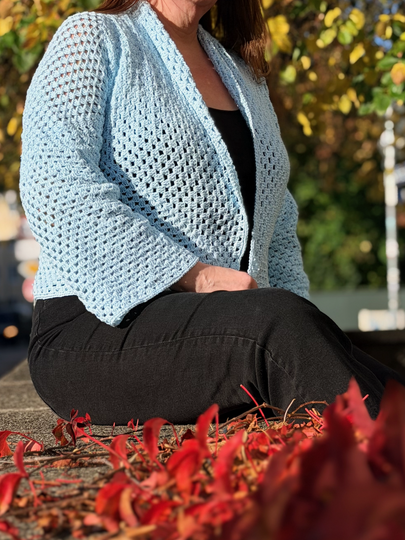 Häkelanleitung Hexagon-Cardigan "Clara"