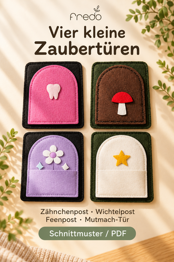 Vier kleine Zaubertüren – PDF-Schnittmuster