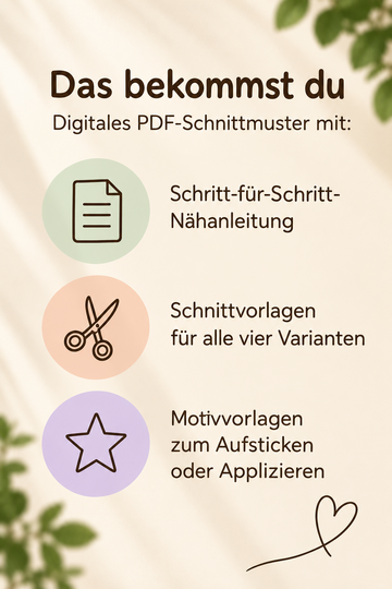 Vier kleine Zaubertüren – PDF-Schnittmuster