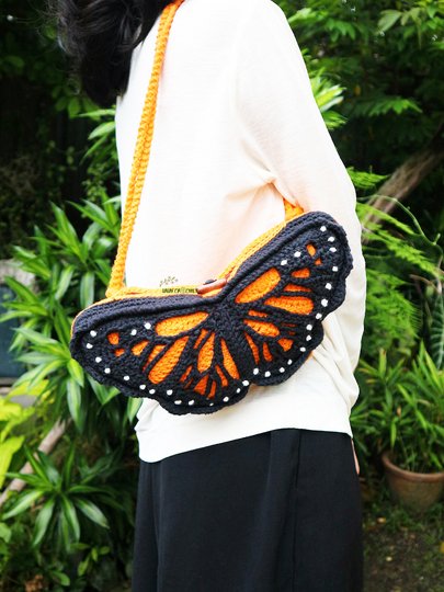 Monarch Butterfly Bag Crochet Pattern