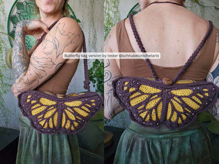 Monarch Butterfly Bag Crochet Pattern