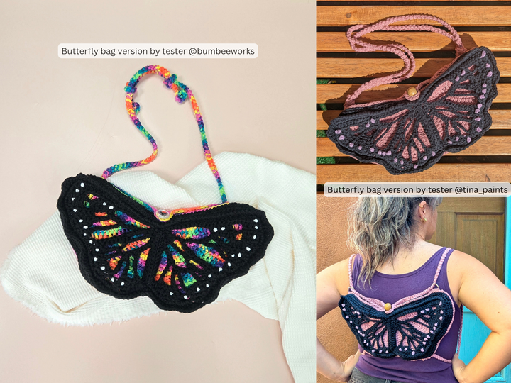Monarch Butterfly Bag Crochet Pattern