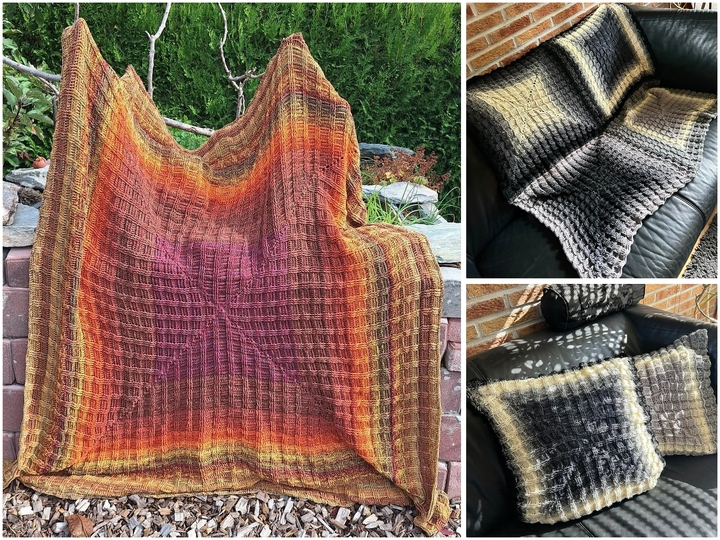 Crochet Pattern: Wendewunder Blanket & Pillow (+ Bonus Sweater)