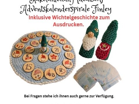 Adventskalenderspirale Finley mit Gratis Geschichte zum Ausdrucken