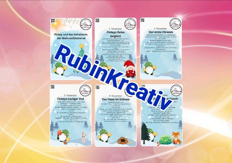 Adventskalenderspirale Finley mit Gratis Geschichte zum Ausdrucken