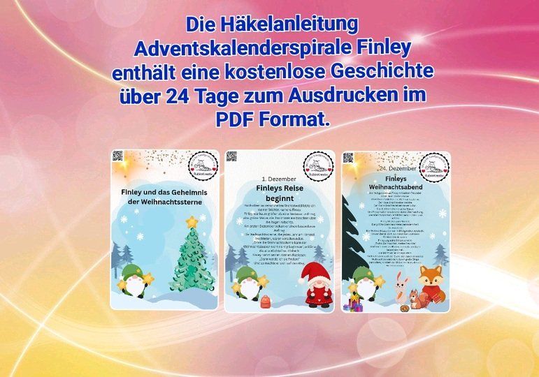 Adventskalenderspirale Finley mit Gratis Geschichte zum Ausdrucken