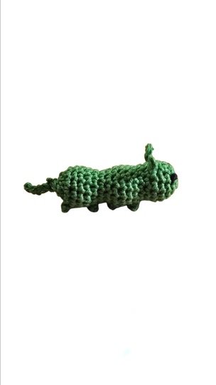 Gratis Häkelanleitung Fidget Toy Raupi Klick Klack Lou