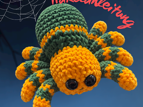 Halloween Spinne Häkelanleitung | Süßes Amigurumi Spinne | PDF Anleitung