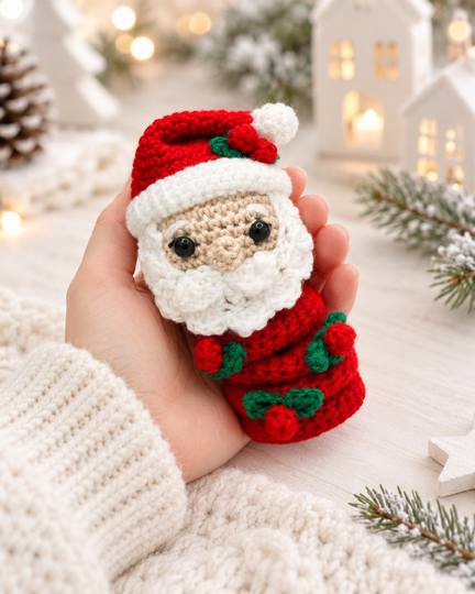 Spiral Santa Crochet Pattern