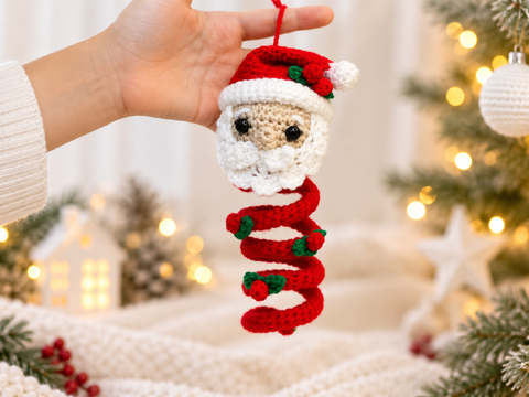 Spiral Santa Crochet Pattern