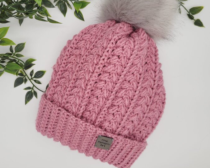 Häkelanleitung Mütze - Cottage Wheat Beanie