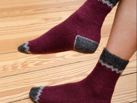 Anleitung Socken mit Zackenmuster