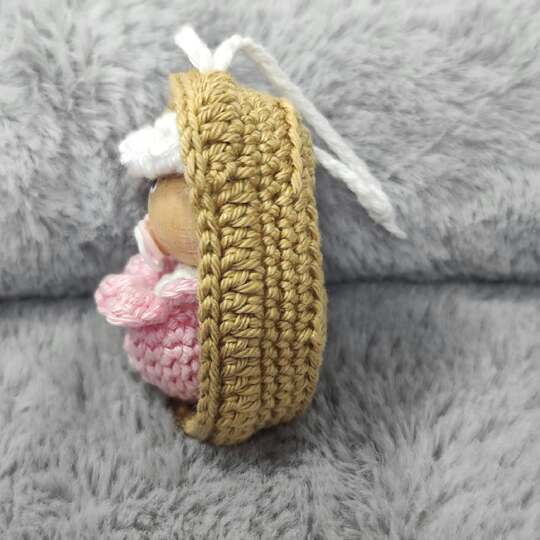 Häkelanleitung: Baby in Korb