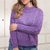 Raglan Pullover von oben mit Zopfmuster und Videotutorial