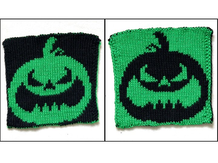 Knitting pattern set "Pumpkin Heads" (6 designs)