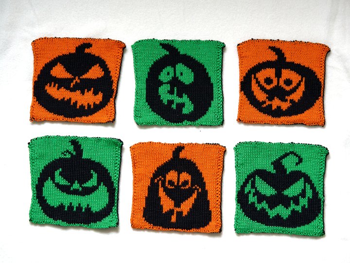 Strickanleitung Set "Kürbisköpfe" (6 Designs)