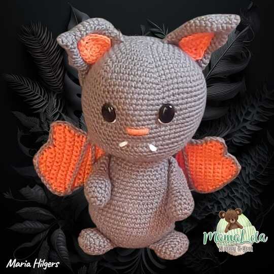 Kuschel Fledermaus, mini - Häkelanleitung