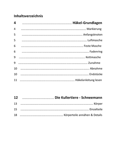 Die Kullertiere - Winter-Bundle - Schneemann & Pinguin Häkelanleitung