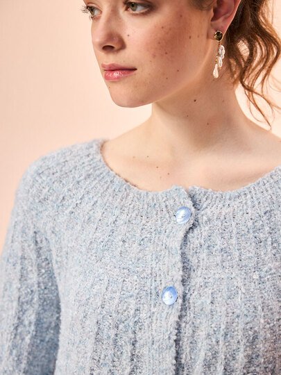 JACKE JACQUELINE … MIT RUNDPASSE GESTRICKT