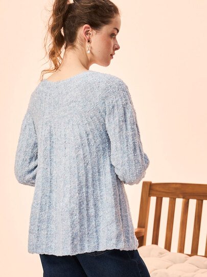 JACKE JACQUELINE … MIT RUNDPASSE GESTRICKT