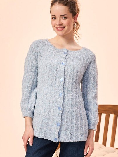 JACKE JACQUELINE … MIT RUNDPASSE GESTRICKT