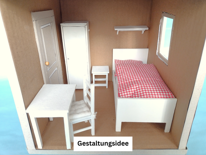 Wichtelhaus 1:12 - Bastelanleitung mit Schablonen und Vorlagen