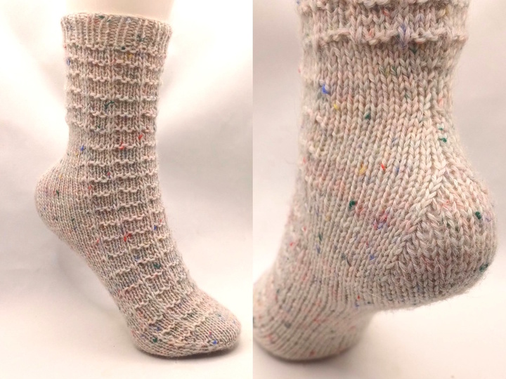 Easily knit socks! Fixe Quicky Heel, 'Memory', sizes EU 34–47, 6-ply