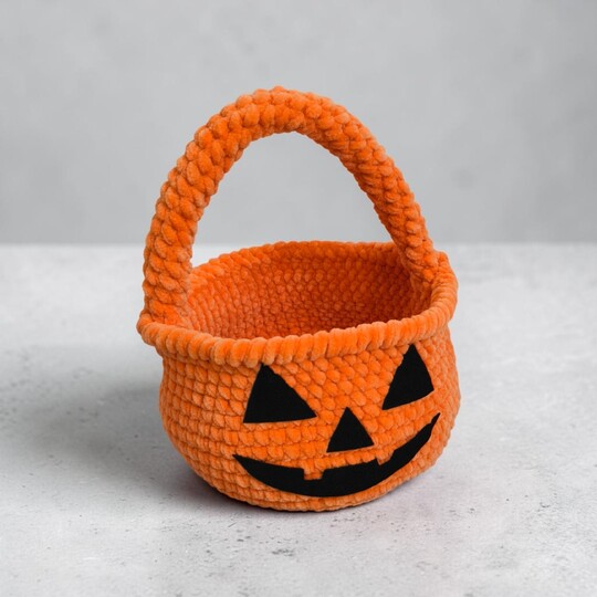 Crochet Pattern for Halloween Baskets – Pumpkin and Ghost Baskets – PDF