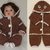 Crochet Pattern Baby Jumpsuit Gingerbread Man | Baggy Romper PDF File