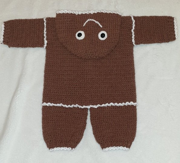 Häkelanleitung Baby Overall Lebkuchenmann | Gingerbread Baggy PDF-Datei