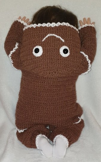 Häkelanleitung Baby Overall Lebkuchenmann | Gingerbread Baggy PDF-Datei