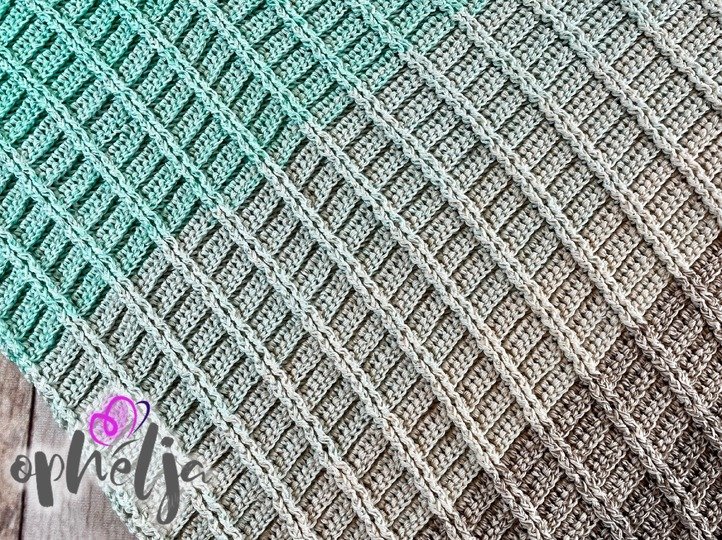 Häkelanleitung für das Dreieckstuch COSY Rails asymmetrisch