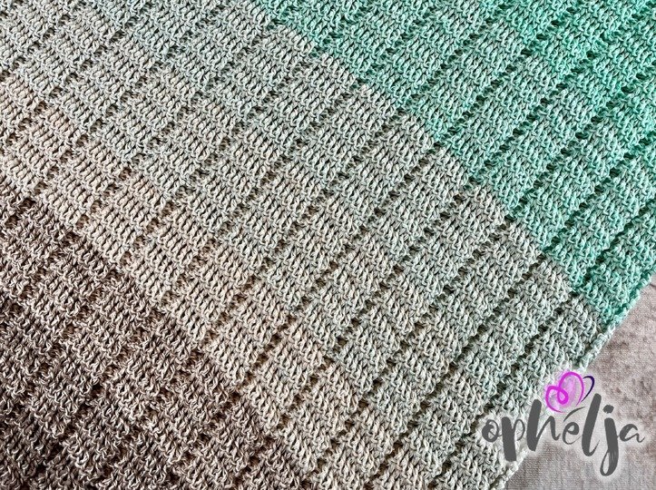 Häkelanleitung für das Dreieckstuch COSY Rails asymmetrisch