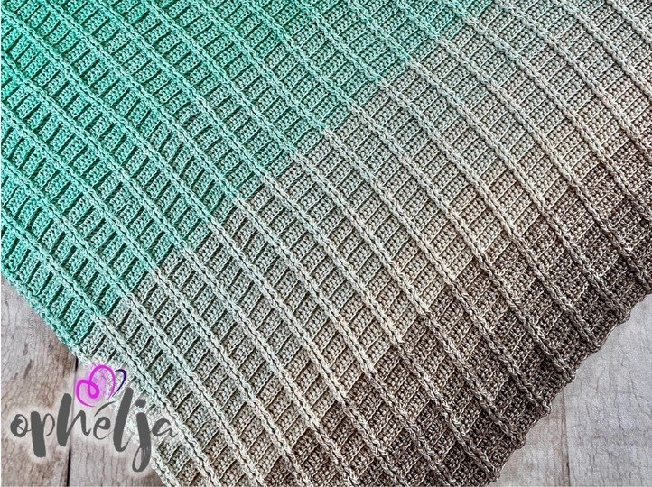 Häkelanleitung für das Dreieckstuch COSY Rails asymmetrisch