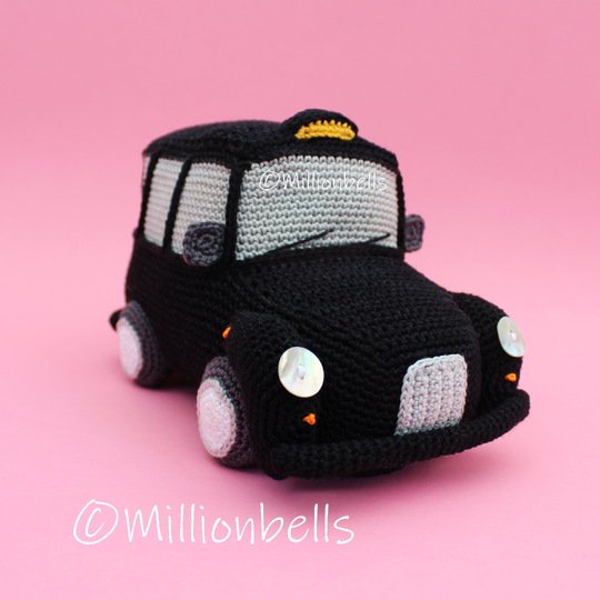 Amigurumi Klassisches Londoner Taxi Häkelanleitung Fahrzeug