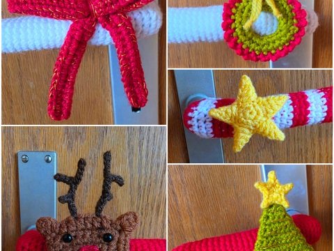 Häkelanleitung Türgriff - Deko - Weihnachten