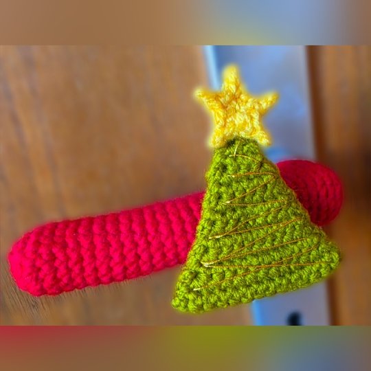 Häkelanleitung Türgriff - Deko - Weihnachten