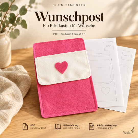Ein Briefkasten für Wünsche – PDF-Schnittmuster aus Filz